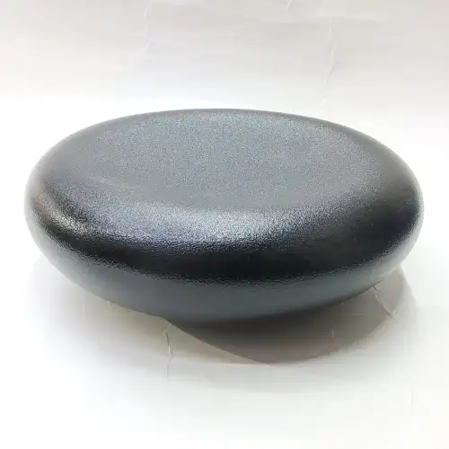 #BS5279-BK; Ceramic pebble shape bowl 7.25 inches