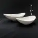 #BS5286-WT; Ceramic moon shape bowl 21.5cm