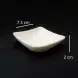 #BS5316-WT; Ceramic square plate 7.5cm
