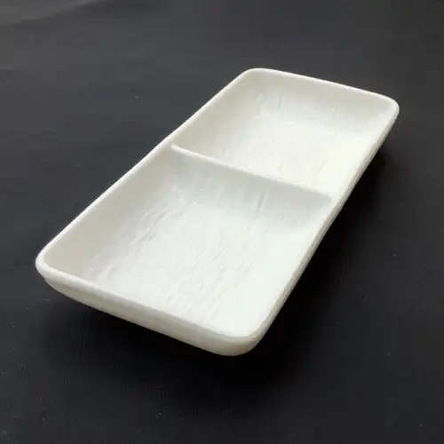 #BS5347-WT; Ceramic sauce dish 1x2