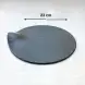 #BS8843-BK; Ceramic round 23cm slate shape