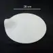 #BS8850-WT; Ceramic round 28cm slate shape