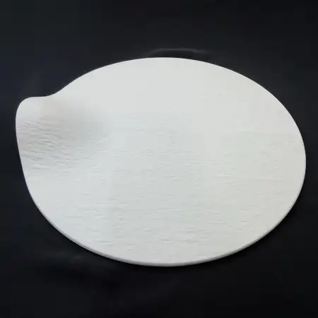 #BS8850-WT; Ceramic round 28cm slate sha..