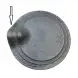 #BS8867-BK; Ceramic round 31cm slate shape