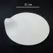 #BS8867-WT; Ceramic round 31cm slate shape