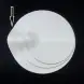 #BS8867-WT; Ceramic round 31cm slate shape