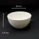 #BS8874-WT; Ceramic bowl 10cm