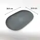 #BS8881-BK; Ceramic platter 38.5x23.5cm