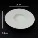 #BS8904-WT; Ceramic soup plate 28cm