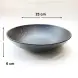 #BS8942-BK; Ceramic salad bowl 23cm