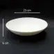 #BS8942-WT; Ceramic salad bowl 23cm