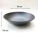 #BS8959-BK; Ceramic salad bowl 25cm