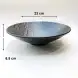 #BS8973-BK; Ceramic round bowl 23cm