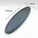 #BS8997-BK; Ceramic oval plate 43.5cm