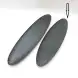 #BS8997-BK; Ceramic oval plate 43.5cm