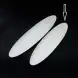 #BS8997-WT; Ceramic oval plate 43.5cm