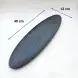 #BS9000-BK; Ceramic oval plate 49cm