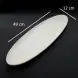 #BS9000-WT; Ceramic oval plate 49cm