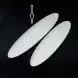 #BS9000-WT; Ceramic oval plate 49cm