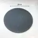 #BS9017-BK; Ceramic flat plate round 28cm