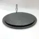 #BS9017-BK; Ceramic flat plate round 28cm