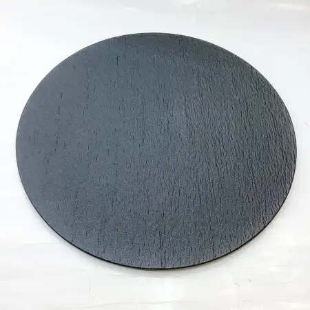 #BS9017-BK; Ceramic flat plate round 28c..