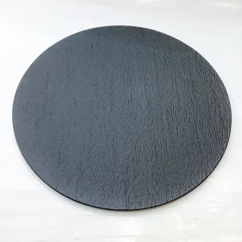 #BS9017-BK; Ceramic flat plate round 28cm