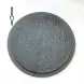 #BS9024-BK; Ceramic flat plate round 32cm