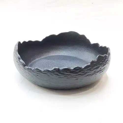 #BS9054-BK; Ceramic nesting bowl 6.5 inches
