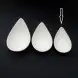 #BS9055-WT; Ceramic oval bowl 13cm