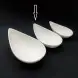 #BS9062-WT; Ceramic oval bowl 15.5cm