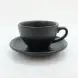 #BSEG200; Ceramic coffee cup with saucer 215ml