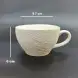 #BSEG200-WT; Ceramic coffee cup with saucer 215ml