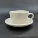 #BSEG200; Ceramic coffee cup with saucer 215ml