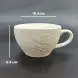 #BSEG250-WT; Ceramic coffee cup with saucer 260ml #WT