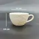 #BSEG90-WT; Ceramic coffee cup with saucer 95ml