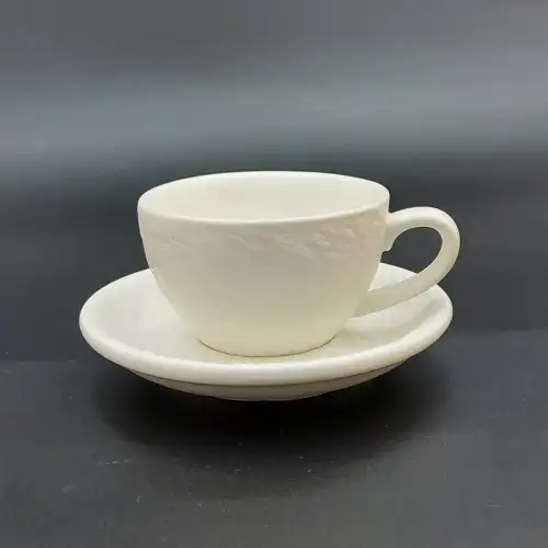#BSEG90-WT; Ceramic coffee cup with saucer 95ml
