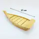 #BT0357; Wooden sushi boat 37cm    