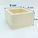 #BT0432; Wooden Saki cup 8x8x5cm    