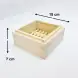 #BT2314; Wooden steamer tray 15x15cm