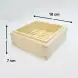 #BT2338; Wooden steamer tray squ. 18x18cm