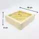 #BT2345; Wooden steamer lid 18x18cm 