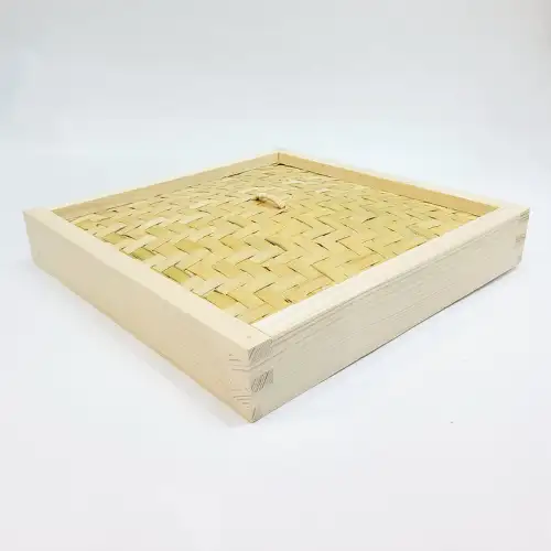 #BT2406; Wooden steamer lid 30x30cm 
