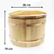 #BT2444; Wooden sushi bucket + lid 30cm  