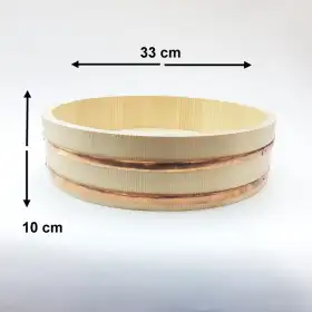 #BT2468; Wooden sushi bucket 33x10cm   