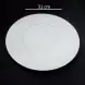 #BU6375; Ceramic round plate 12 inches