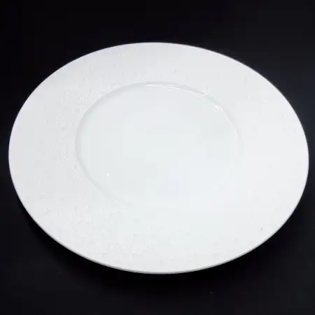 #BU6375; Ceramic round plate 12 inches..