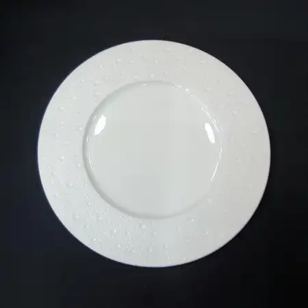 #BU6382; Ceramic round plate 9 inches..