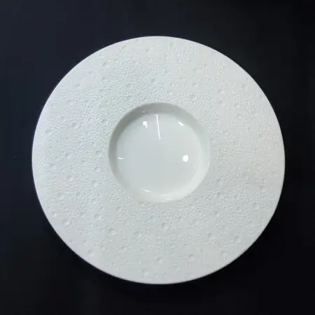 #BU6412; Ceramic round plate 10.25 inche..
