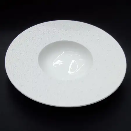 #BU6436; Ceramic round plate 9.75 inches..